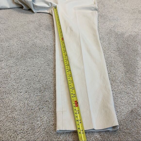 TALBOTS CHATHAM ANKLE PANTS Beige Cream Sz 6 - Picture 7 of 10